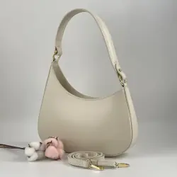 Сумка жіноча шкіряна Genuine Leather 854500025 екрю