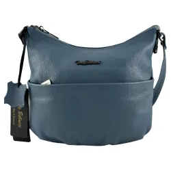 Сумка жіноча шкіряна Tony Bellucci 0072-215 блакитна