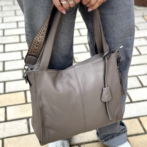 Сумка женская кожаная Bags4Life 2026 бежевая