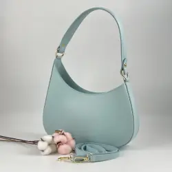 Сумка жіноча шкіряна Genuine Leather 854500025 блідо-бірюзова