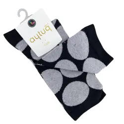 Носки женские Aytug Cotton 41073 высокие черные Size 36-40