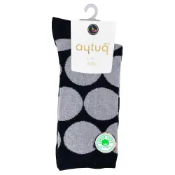 Носки женские Aytug Cotton 41073 высокие черные Size 36-40