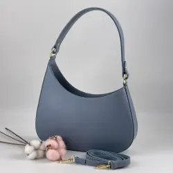 Сумка женская кожаная Genuine Leather 854500025 голубая