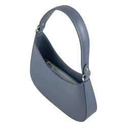 Сумка женская кожаная Genuine Leather 854500025 голубая