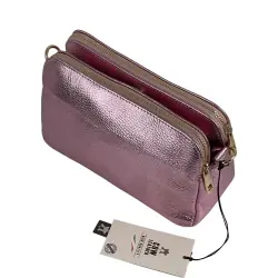 Сумка женская кожаная Genuine Leather 05931 DL82 розовая