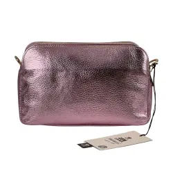 Сумка женская кожаная Genuine Leather 05931 DL82 розовая