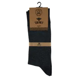 Шкарпетки чоловічі Urart Cotton 7451 (принт ромби) високі темно-сірі Size 41-45