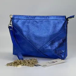 Сумка жіноча шкіряна Genuine Leather 05927 DL22 електрик​