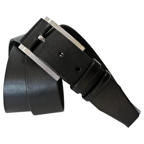 Ремень мужской кожаный Кремень 01.45.00.36 черный 120 см