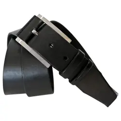 Ремінь чоловічий шкіряний Кремінь 01.45.00.36 чорний 120 см