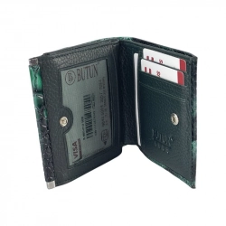 Кошелек женский кожаный Butun 590-014 009 изумрудный