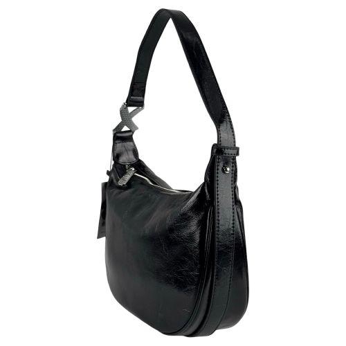 Сумка женская кожаная лакированная Bags4Life 55612 черная