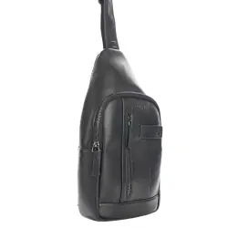 Сумка чоловіча шкіряна через плече Tony Bellucci T5220-1 чорна