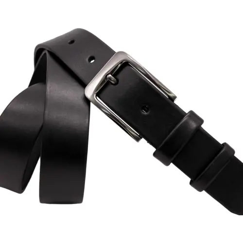 Ремінь чоловічий шкіряний Кремінь 01.35.00.221 чорний 115 см