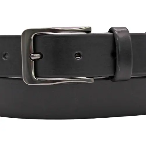 Ремінь чоловічий шкіряний Кремінь 01.35.00.221 чорний 115 см