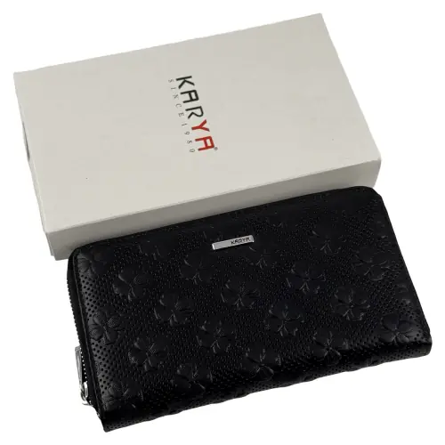 Гаманець жіночий шкіряний Karya 1072-090 чорний