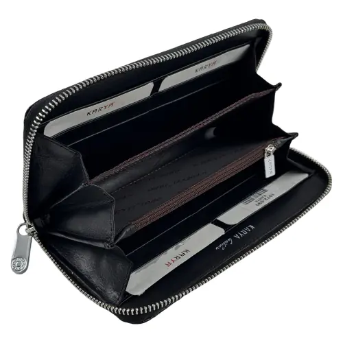 Гаманець жіночий шкіряний Karya 1072-090 чорний