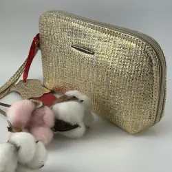 Косметичка жіноча шкіряна Eminsa 2071 109 золотиста