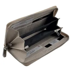 Гаманець жіночий шкіряний лакований Karya 1072-571 екрю