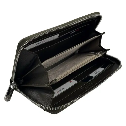 Гаманець жіночий шкіряний Karya 1072-617 оливковий