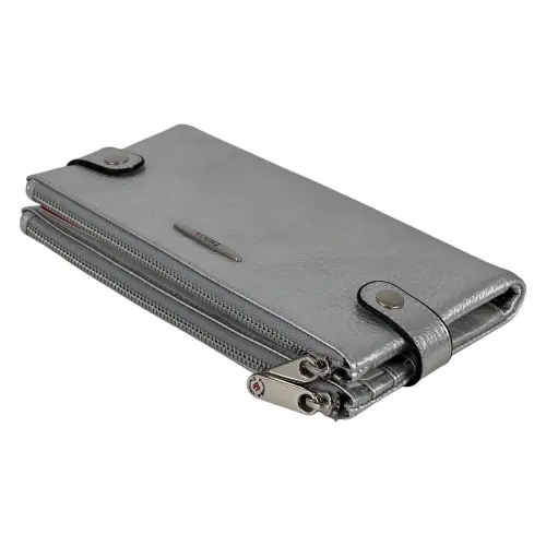 Кошелек женский кожаный Eminsa 2117 32-11 серебристый