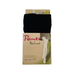 Колготки женские Penti Natural Bambuk 500 черные Size 4-XL