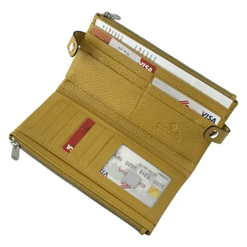 Гаманець жіночий шкіряний Eminsa 2117 37-13 жовтий