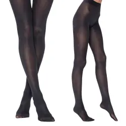 Колготки женские с открывающимся носочком Penti Pratik 70 DEN 500 черные Size 4-XL