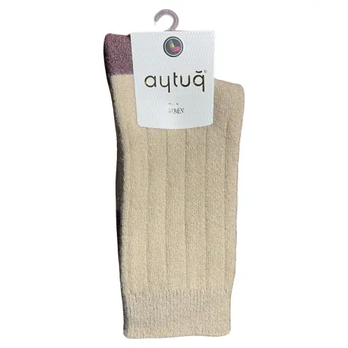 Носки женские Aytug 48002 высокие светло-коричневые Size 36-40