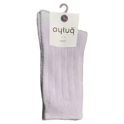 Носки женские Aytug 48002 высокие бледно-лиловые Size 36-40