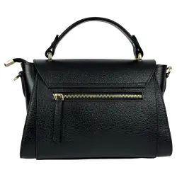 Сумка женская кожаная Tony Bellucci 0551-281 черная (золотая фурнитура)
