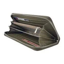 Кошелек женский кожаный Eminsa 2159 37-17 светло-коричневый