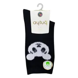 Носки женские Aytug Cotton 41080 высокие черные Size 36-40
