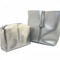 Сумка жіноча Vienca B1759 срібна