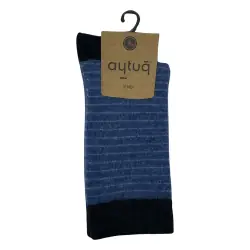 Носки женские Aytug 45023 Lambswool высокие синие Size 36-40