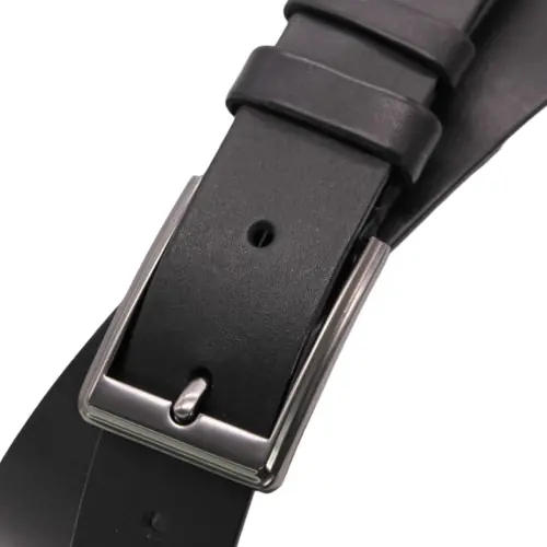 Ремінь чоловічий шкіряний Кремінь 01.35.00.216 чорний 120 см