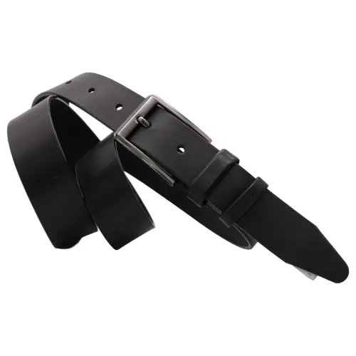 Ремінь чоловічий шкіряний Кремінь 01.35.00.216 чорний 120 см