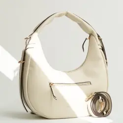 Сумка-хобо жіноча шкіряна Tony Bellucci 0953-201 молочна