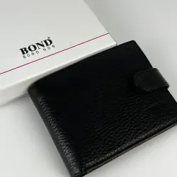 Кошелек мужской кожаный Bond Non 523-281 черный