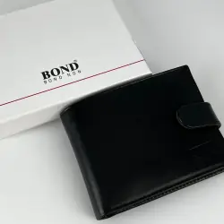 Кошелек мужской кожаный Bond Non 523-1 черный
