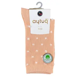 Носки женские Aytug Cotton 41071 высокие персиковые Size 36-40