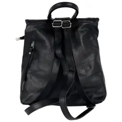 Рюкзак жіночий шкіряний Genuine Leather 638301 чорний