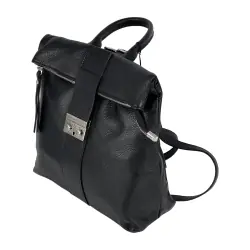 Рюкзак жіночий шкіряний Genuine Leather 638301 чорний