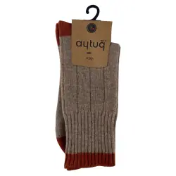 Носки женские Aytug 45024 Lambswool высокие коричневые Size 36-40