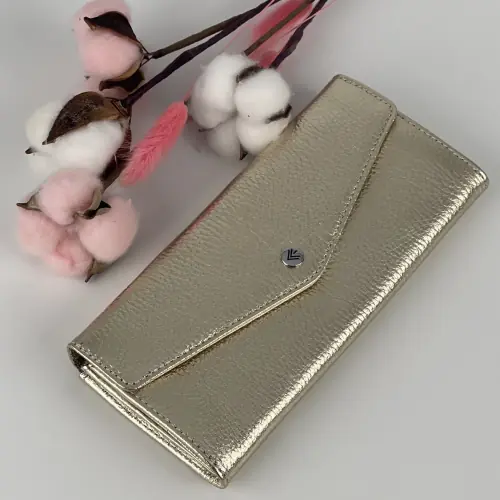 Кошелек женский кожаный Eminsa 2184 32-10 золотистый