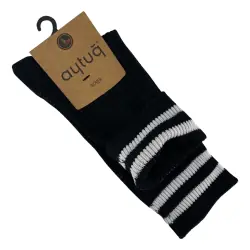 Носки женские Aytug Cotton 44127 высокие черные Size 36-40