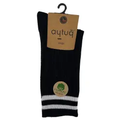 Носки женские Aytug Cotton 44127 высокие черные Size 36-40