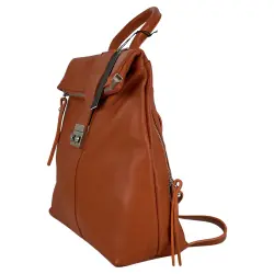 ​Рюкзак жіночий шкіряний Genuine Leather 638301 помаранчевий​