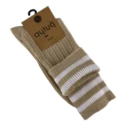 Шкарпетки жіночі Aytug Cotton 44127 високі бежеві Size 36-40