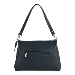 Сумка жіноча шкіряна Vito Torelli 1065 6031/1082 синя із замшевою вставкою